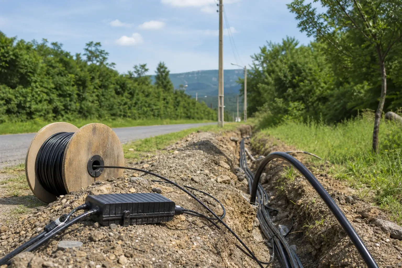 Outdoor Fiber Optic Cable