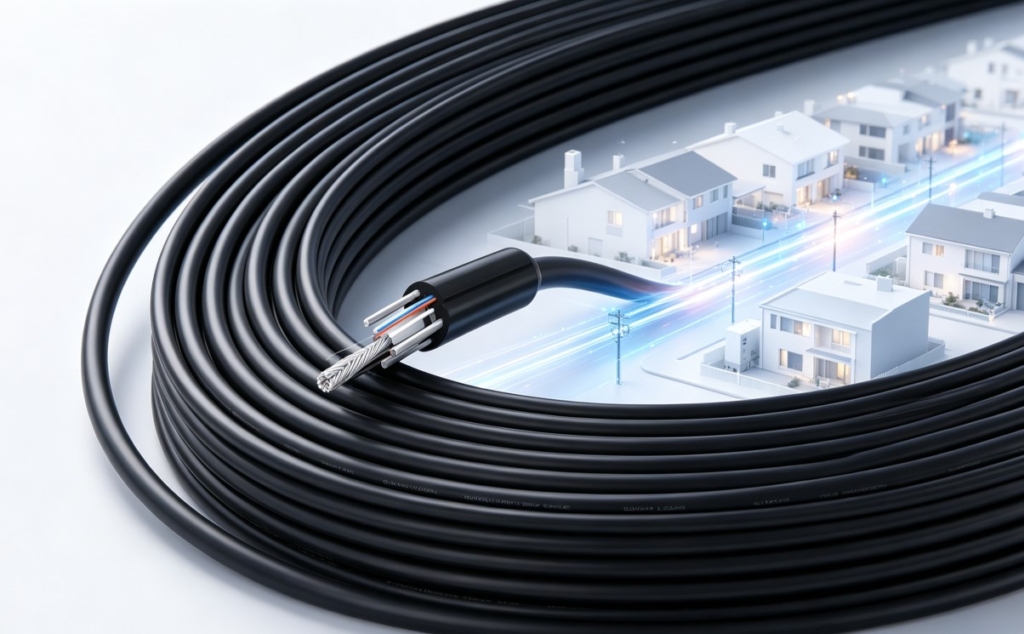 bend insensitive ftth drop cable cover image