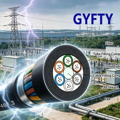 non metallic outdoor fiber optic cable cover image