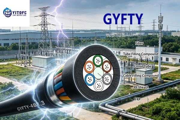 non metallic outdoor fiber optic cable cover image