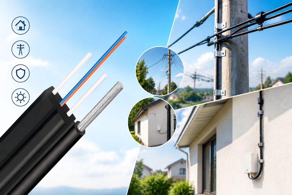 FTTH drop cable cover image